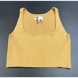 Lita by Ciara NWOT True‎ Rib Crop Top in Ice Coffee Size Large MSRP $48